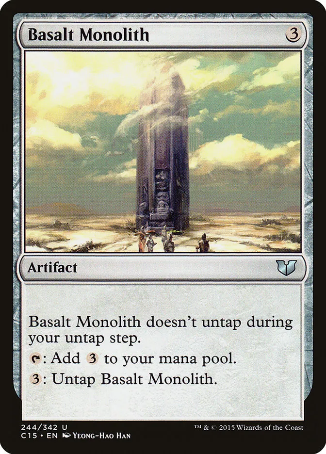 2015 Commander 2015 Basalt Monolith uncommon #244 uncommon card image