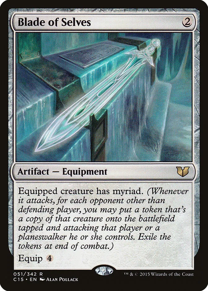 2015 Commander 2015 Blade of Selves rare #51 rare card image