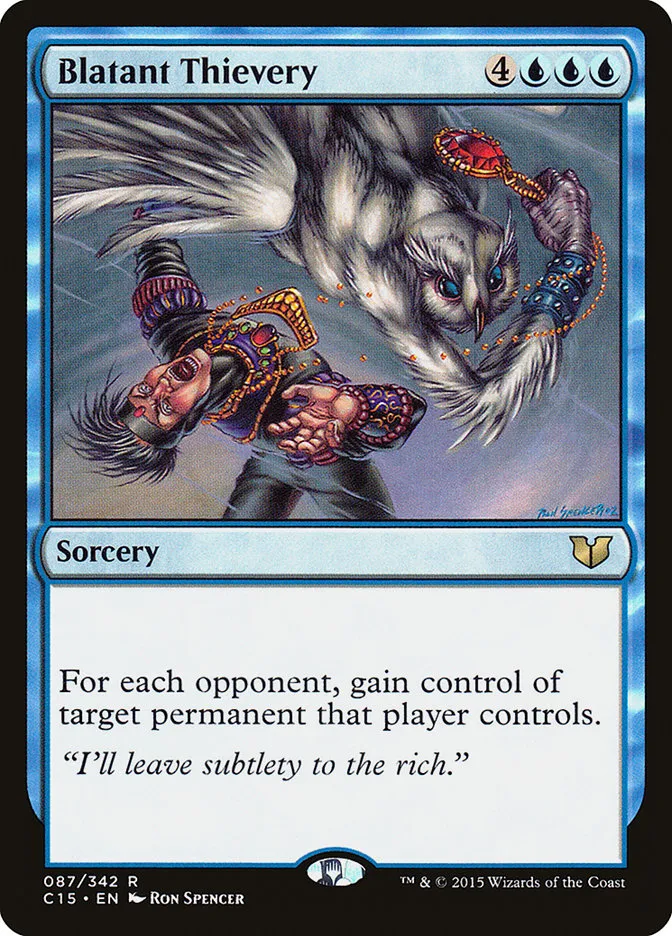 2015 Commander 2015 Blatant Thievery rare #87 rare card image