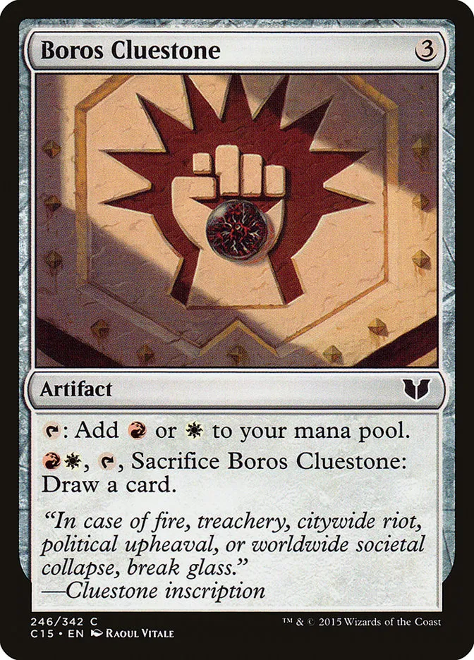 2015 Commander 2015 Boros Cluestone common #246 common card image