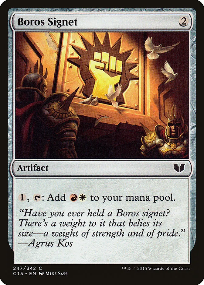 2015 Commander 2015 Boros Signet common #247 common card image