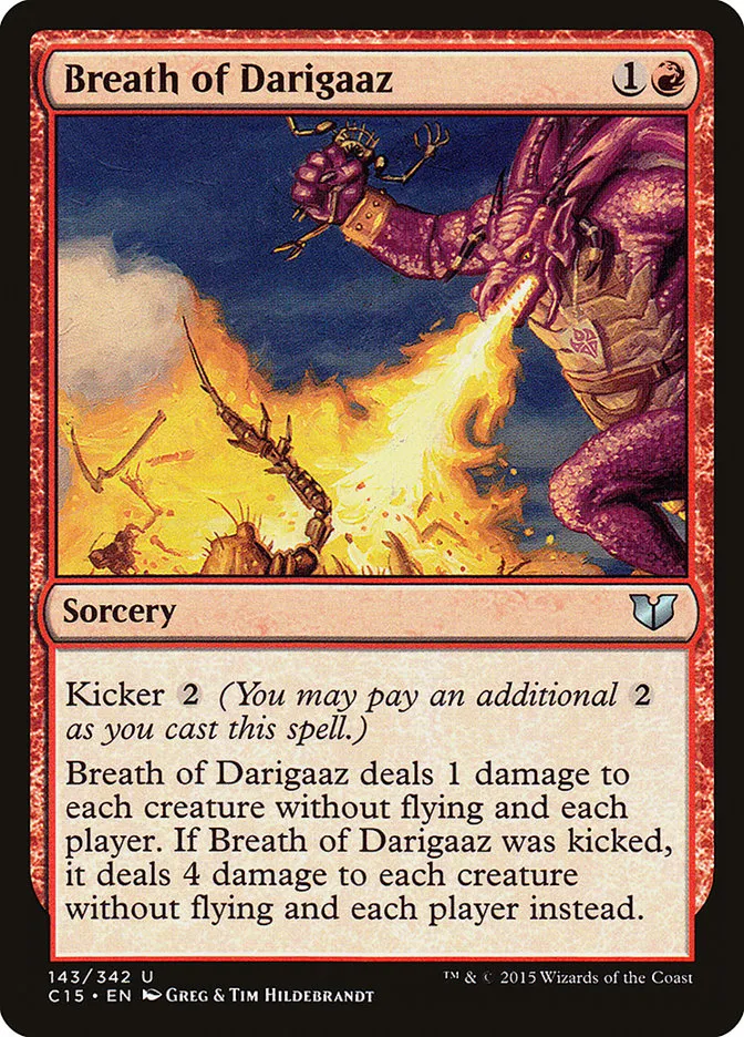 2015 Commander 2015 Breath of Darigaaz #143 uncommon card image