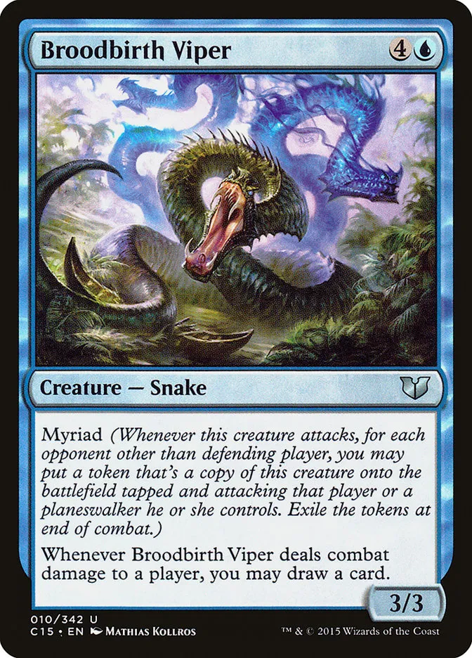 2015 Commander 2015 Broodbirth Viper uncommon #10 uncommon card image
