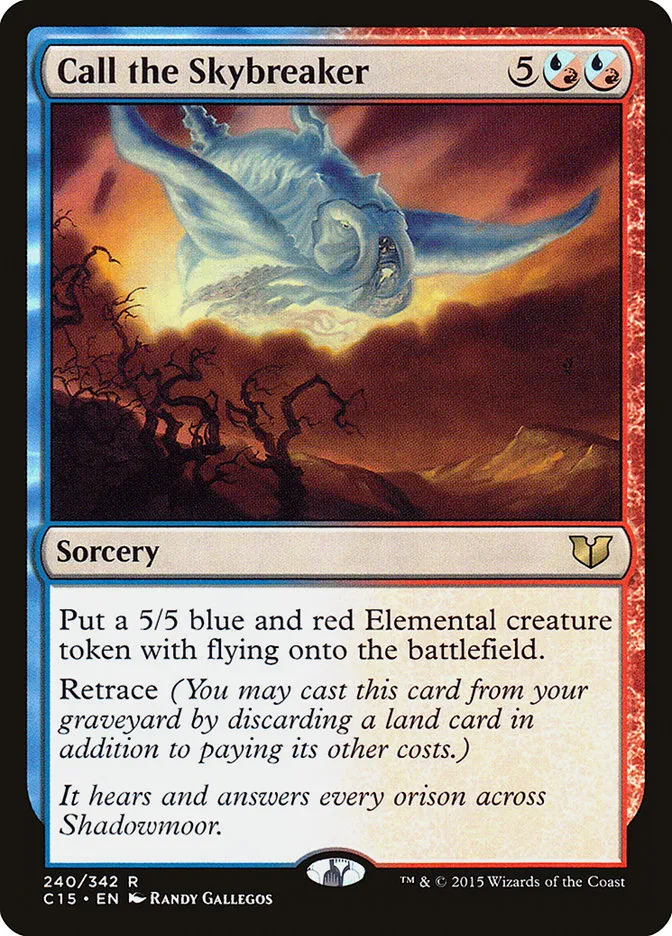 2015 Commander 2015 Call the Skybreaker #240 rare card image