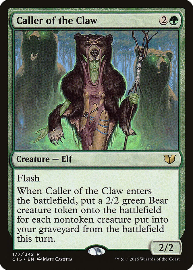 2015 Commander 2015 Caller of the Claw #177 rare card image