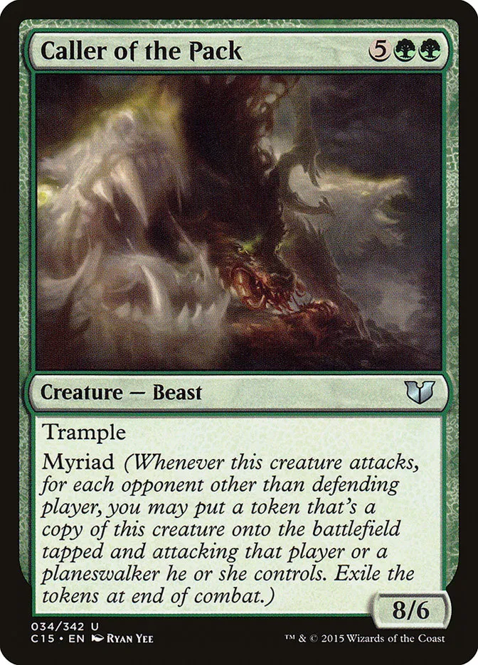 2015 Commander 2015 Caller of the Pack #34 uncommon card image
