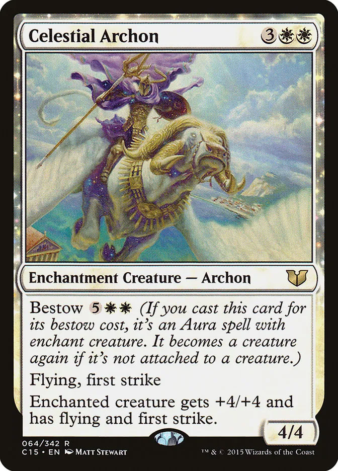 2015 Commander 2015 Celestial Archon rare #64 rare card image