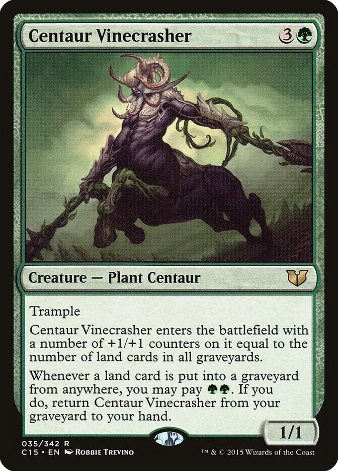 2015 Commander 2015 Centaur Vinecrasher rare #35 rare card image