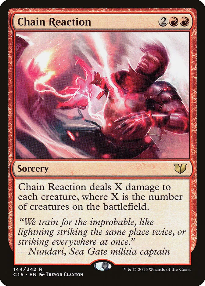 2015 Commander 2015 Chain Reaction rare #144 rare card image