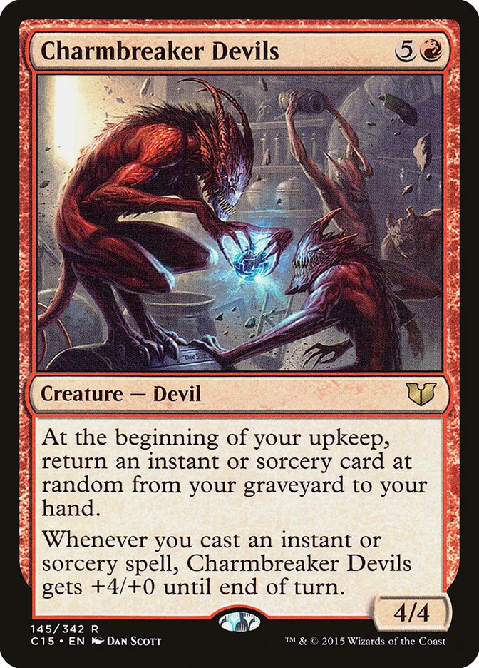 2015 Commander 2015 Charmbreaker Devils rare #145 rare card image