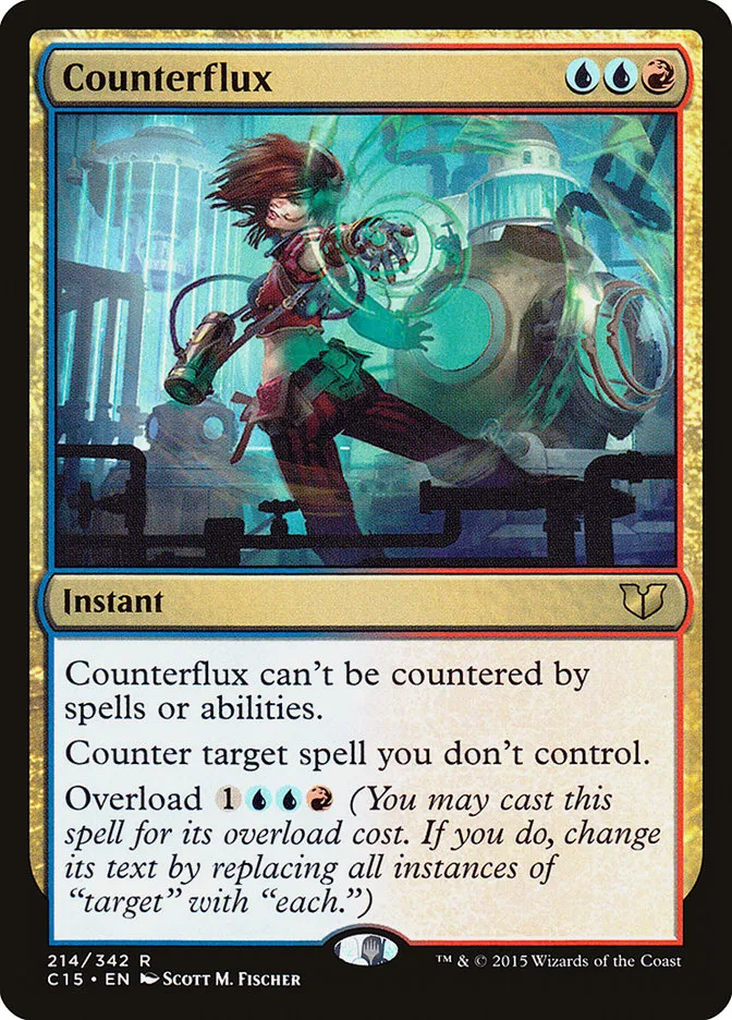 2015 Commander 2015 Counterflux rare #214 rare card image