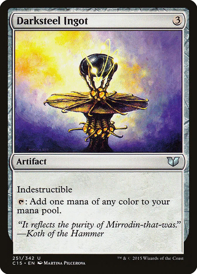 2015 Commander 2015 Darksteel Ingot #251 uncommon card image