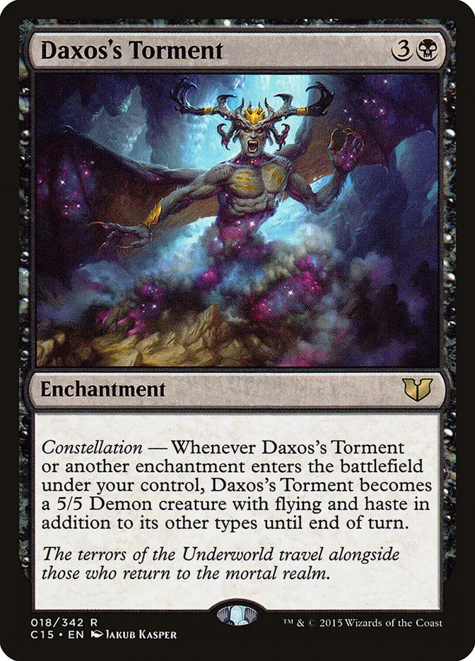 2015 Commander 2015 Daxos's Torment rare #18 rare card image