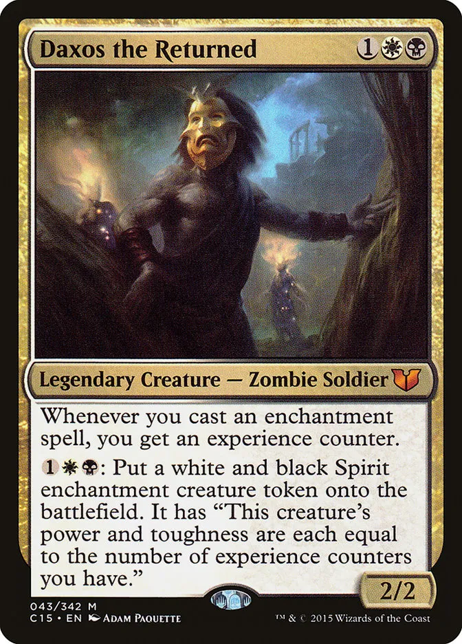 2015 Commander 2015 Daxos the Returned mythic #43 mythic card image