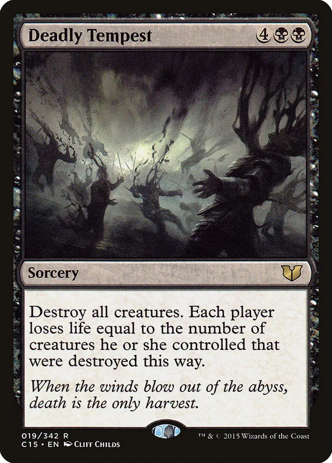 2015 Commander 2015 Deadly Tempest rare #19 rare card image