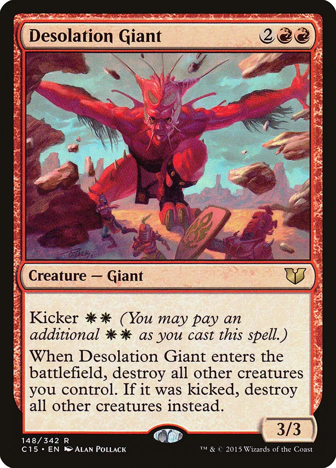 2015 Commander 2015 Desolation Giant rare #148 rare card image
