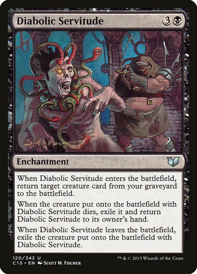 2015 Commander 2015 Diabolic Servitude #120 uncommon card image