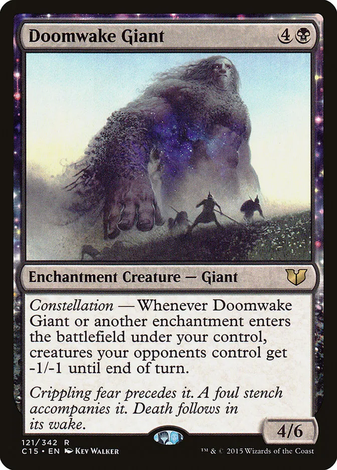 2015 Commander 2015 Doomwake Giant rare #121 rare card image