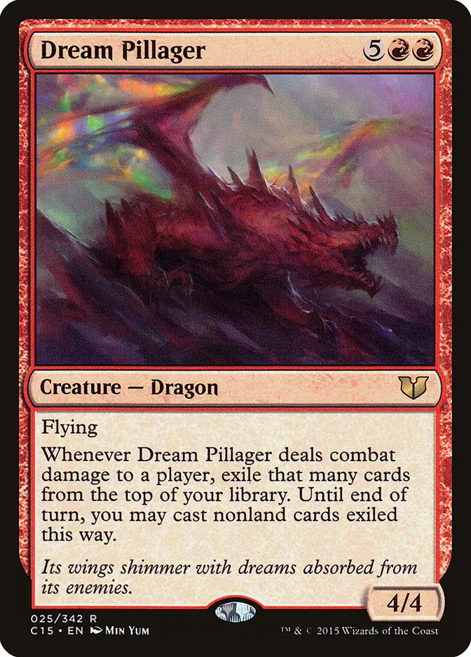 2015 Commander 2015 Dream Pillager rare #25 rare card image