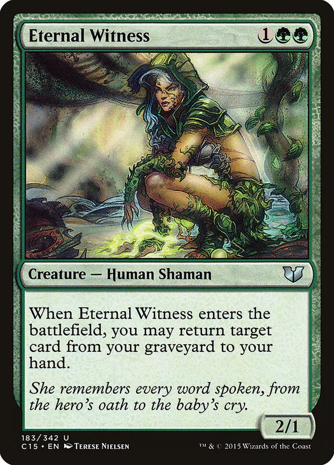 2015 Commander 2015 Eternal Witness #183 uncommon card image