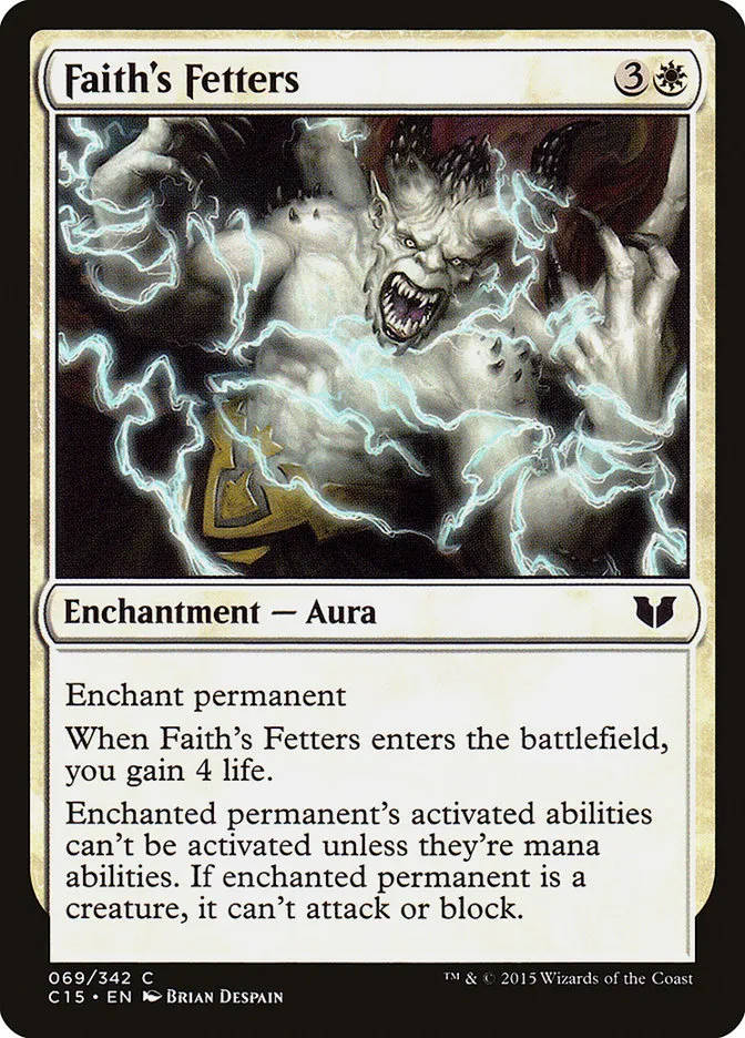 2015 Commander 2015 Faith's Fetters common #69 common card image