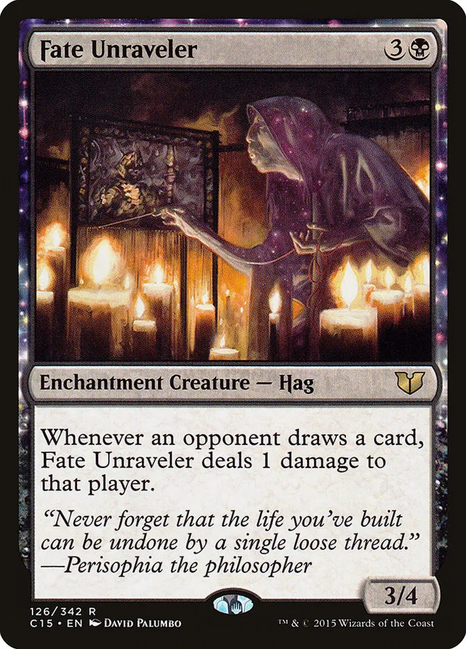2015 Commander 2015 Fate Unraveler rare #126 rare card image