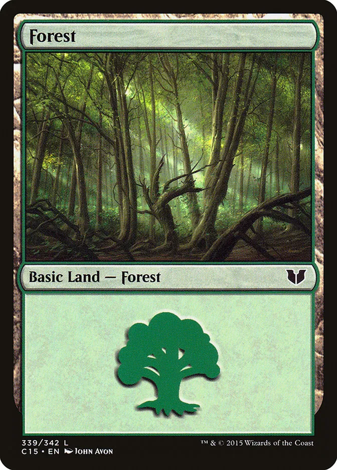 2015 Commander 2015 Forest common #339 common card image
