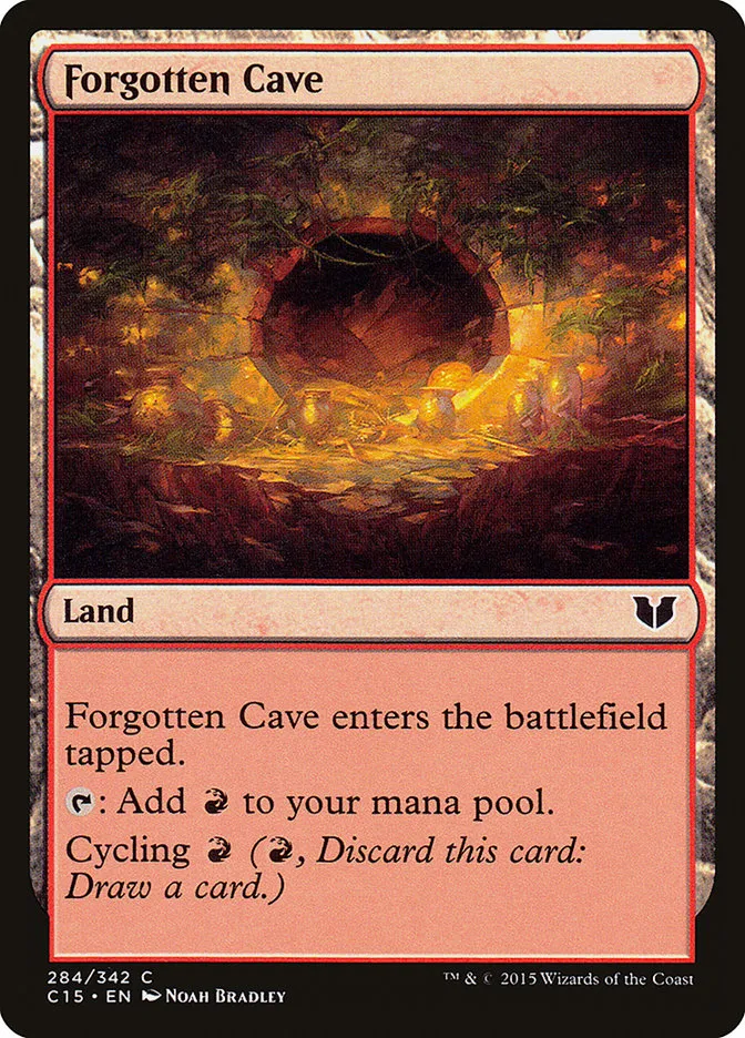 2015 Commander 2015 Forgotten Cave common #284 common card image