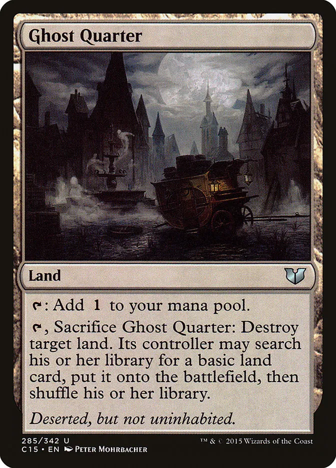 2015 Commander 2015 Ghost Quarter uncommon #285 uncommon card image