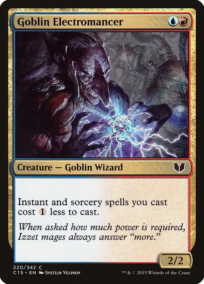 2015 Commander 2015 Goblin Electromancer common #220 common card image