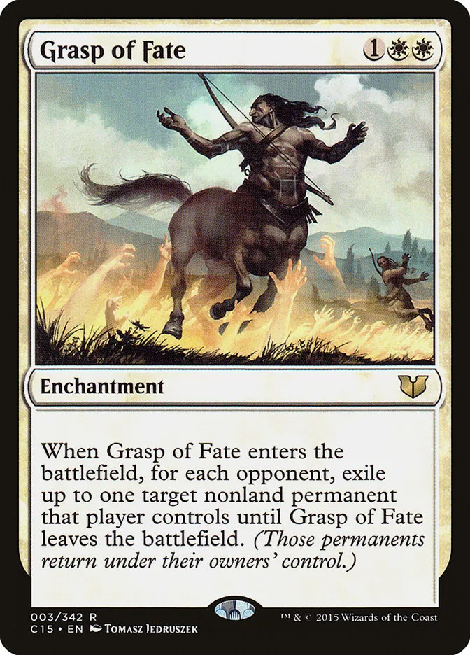 2015 Commander 2015 Grasp of Fate rare #3 rare card image