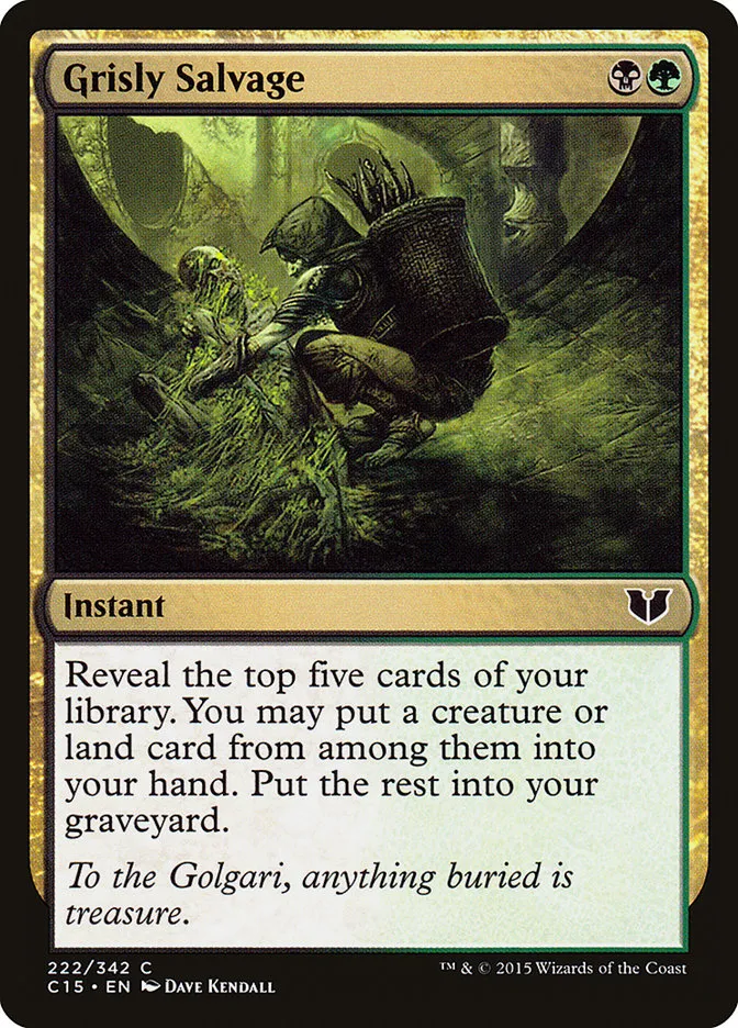 2015 Commander 2015 Grisly Salvage common #222 common card image