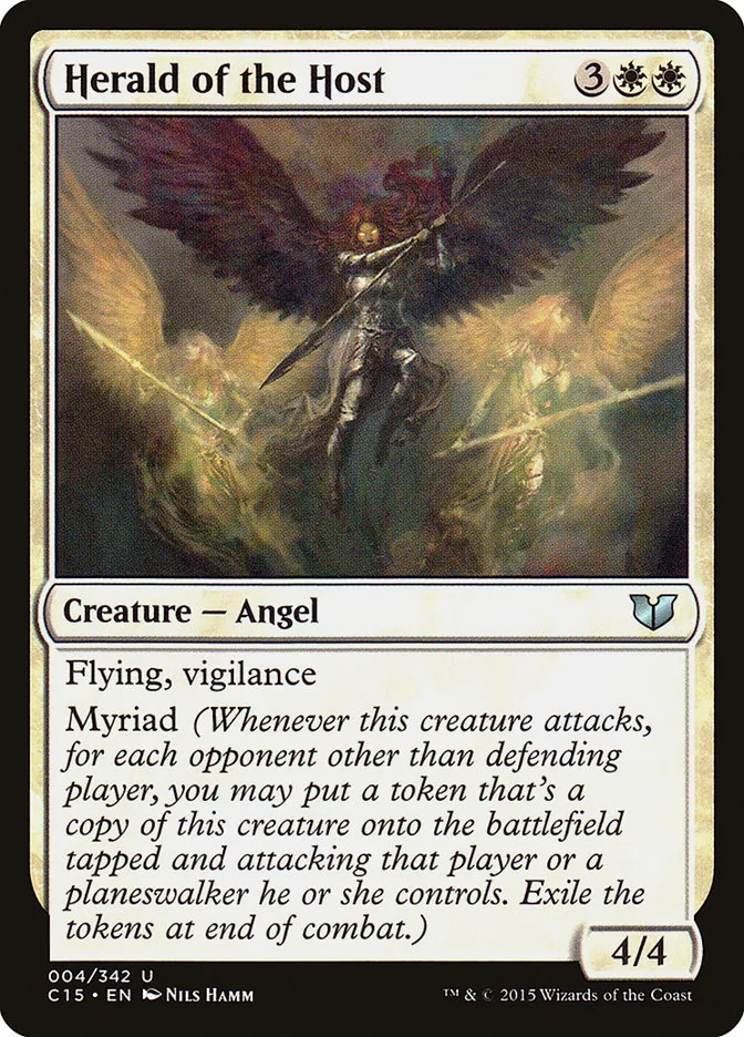 2015 Commander 2015 Herald of the Host #4 uncommon card image