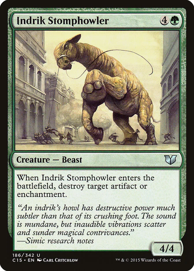 2015 Commander 2015 Indrik Stomphowler uncommon #186 uncommon card image