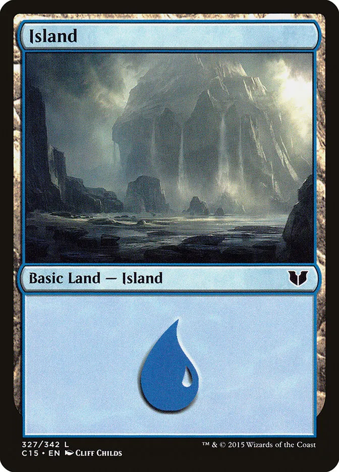 2015 Commander 2015 Island common #327 common card image