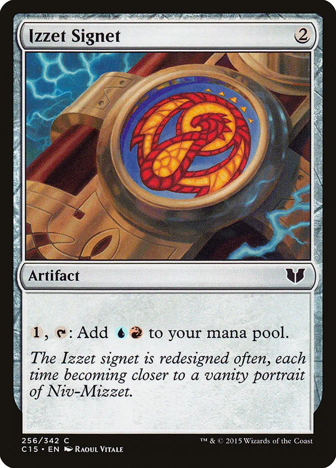 2015 Commander 2015 Izzet Signet #256 common card image