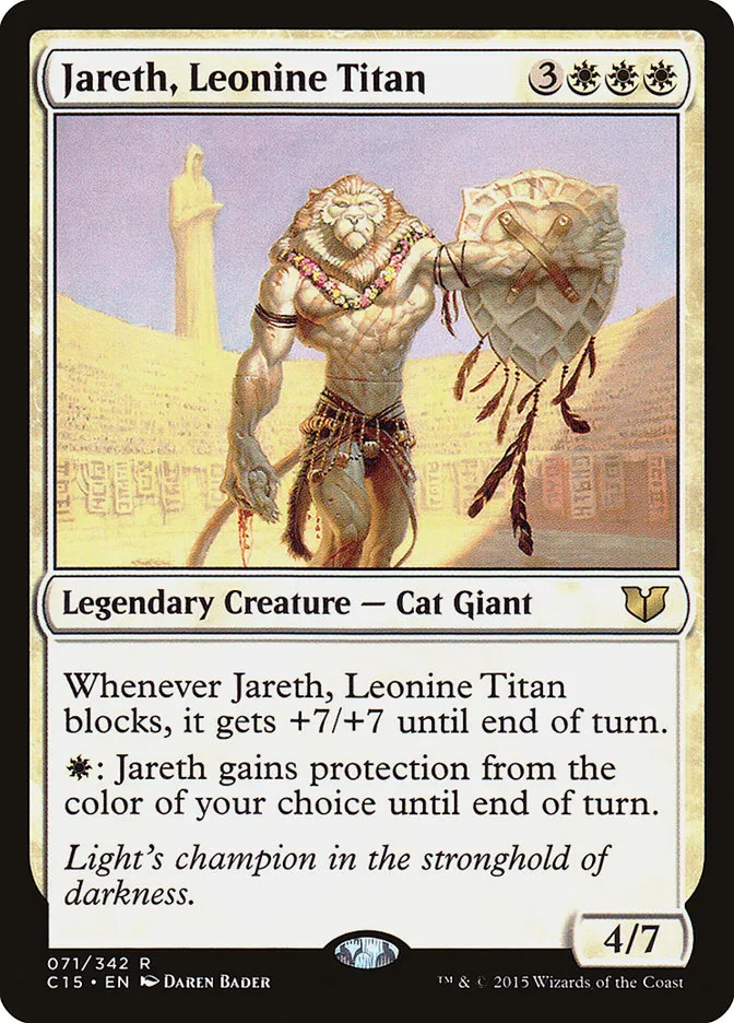 2015 Commander 2015 Jareth, Leonine Titan rare #71 rare card image