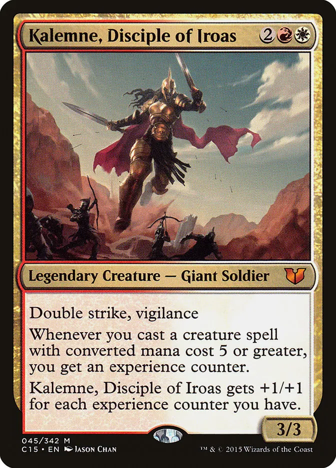2015 Commander 2015 Kalemne, Disciple of Iroas #45 mythic card image