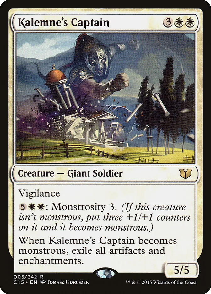 2015 Commander 2015 Kalemne's Captain rare #5 rare card image