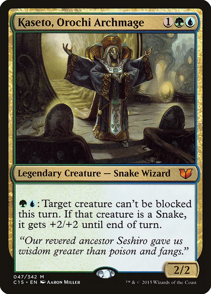 2015 Commander 2015 Kaseto, Orochi Archmage #47 mythic card image