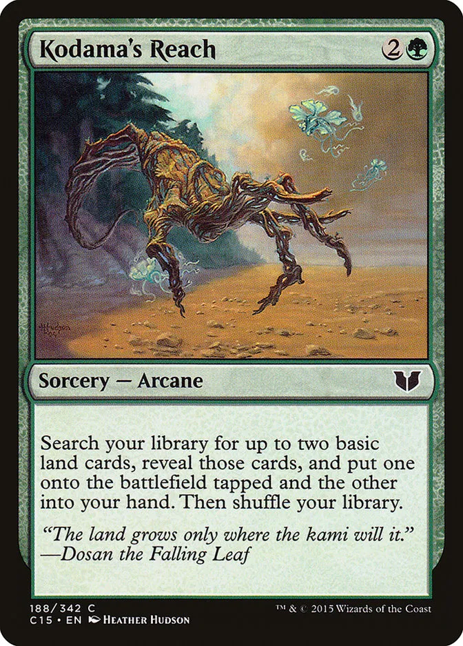 2015 Commander 2015 Kodama's Reach common #188 common card image