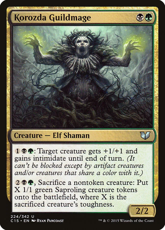2015 Commander 2015 Korozda Guildmage #224 uncommon card image