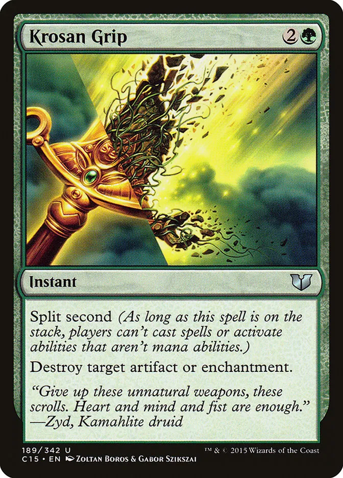 2015 Commander 2015 Krosan Grip uncommon #189 uncommon card image