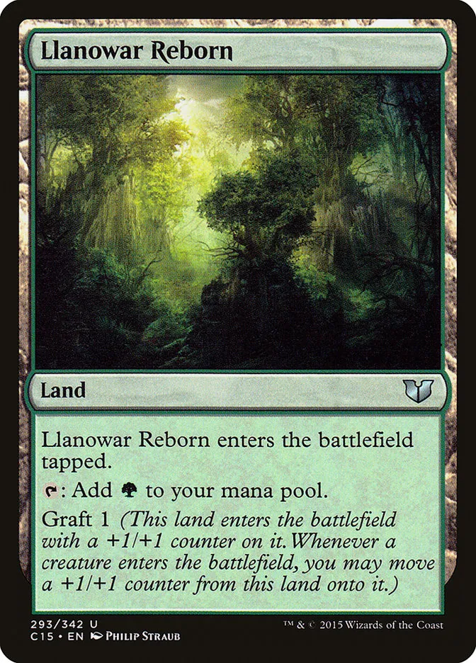 2015 Commander 2015 Llanowar Reborn uncommon #293 uncommon card image