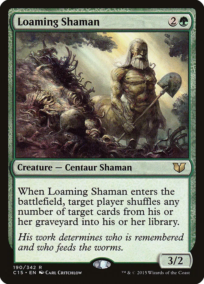 2015 Commander 2015 Loaming Shaman rare #190 rare card image