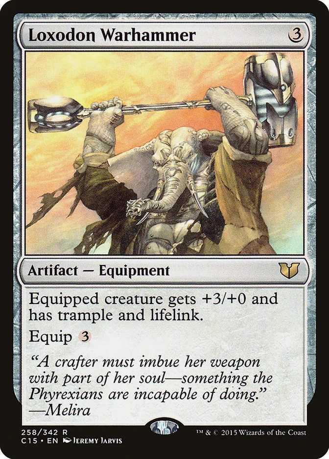2015 Commander 2015 Loxodon Warhammer rare #258 rare card image