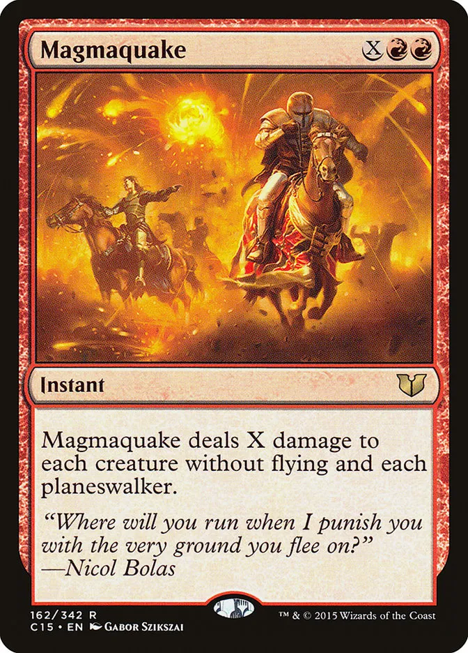 2015 Commander 2015 Magmaquake #162 rare card image