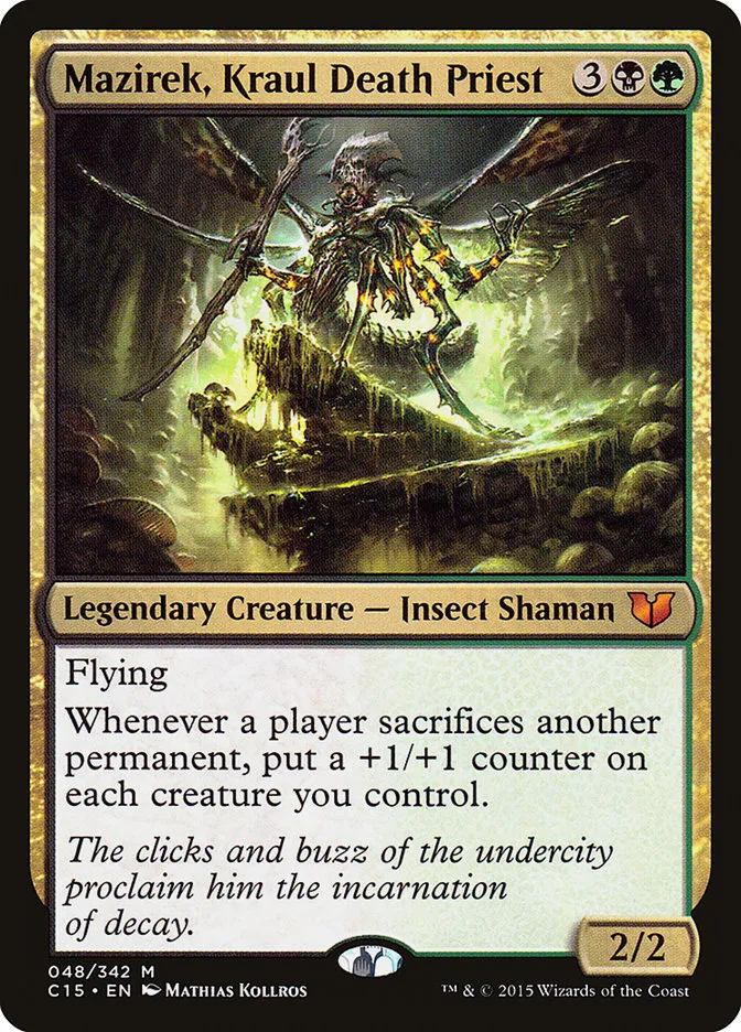 2015 Commander 2015 Mazirek, Kraul Death Priest #48 mythic card image