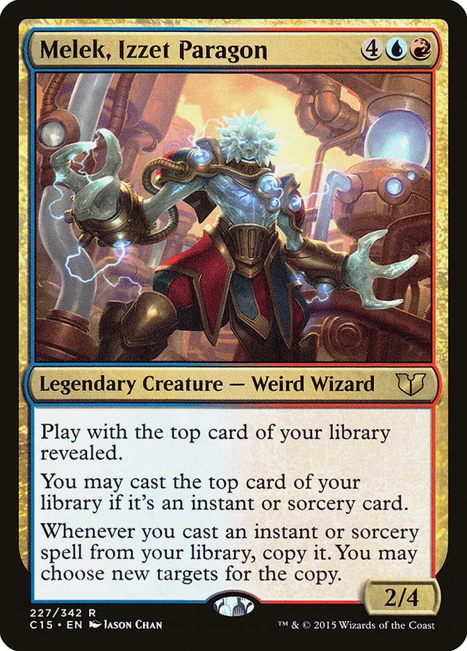 2015 Commander 2015 Melek, Izzet Paragon #227 rare card image