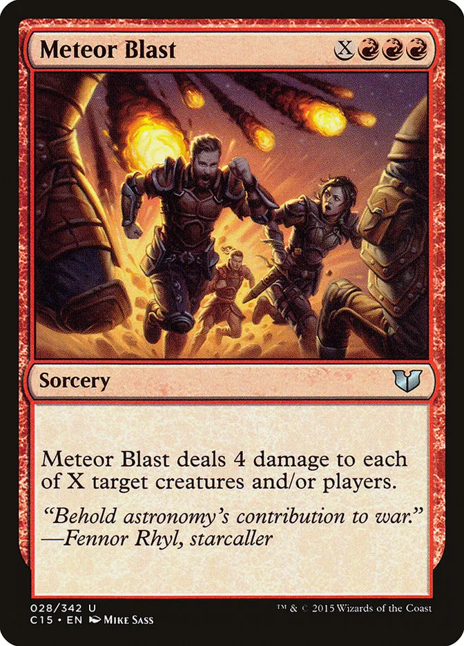 2015 Commander 2015 Meteor Blast uncommon #28 uncommon card image